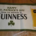 guiness blonde st.pats banner- 3x-$15