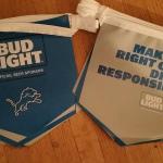 bud light detroit lions 2016 pennants-$8