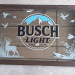 busch light hunting mirror-35x24-$125